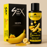 Medibar Premium Banana Flavoured Lube & Sex 1600 Dotted Mango Flavoured Condom Combo – Ultimate Sensual Experience