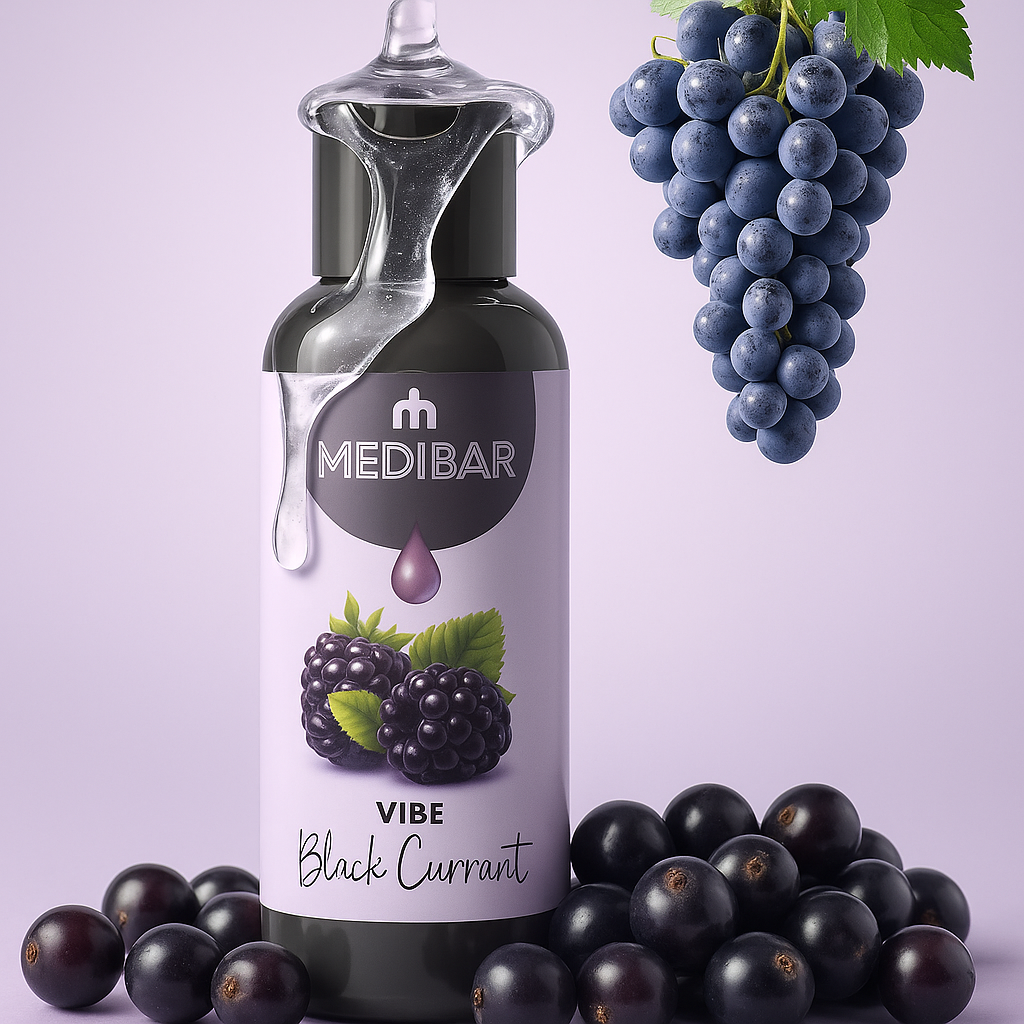 Medibar Vibe Black Current Flavor 100ml - Personal Lubricant and Massa Ved Pharma Medibar Vibe Black Current Flavor 100ml - Personal Lubricant and Massa Ved Pharma