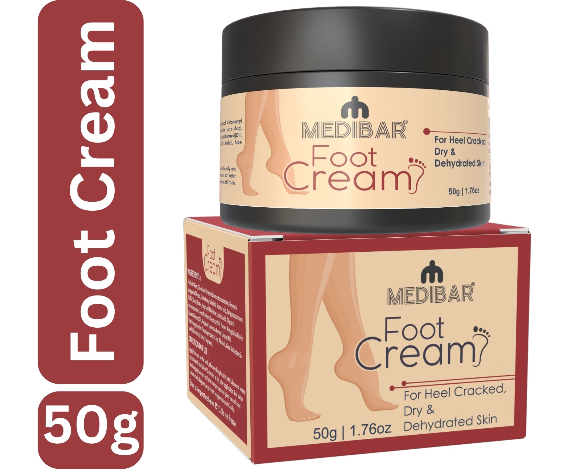 Medibar Foot Crack Heel Repair Cream 50gm