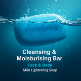 RUDRAMANI Skin Lightening Soap for Face & Body – Antifungal, Anti-Aging, Eczema Care, Oil Control & Moisturizing Cleansing Bar – 75g