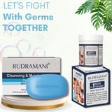 RUDRAMANI Ayurvedic Skin Care Combo – Herbal Ointment + Skin Lightening Soap for Glowing Skin, Pimples, Eczema, Scars, Fungal Infections & Oil Control – Natural Face & Body Care