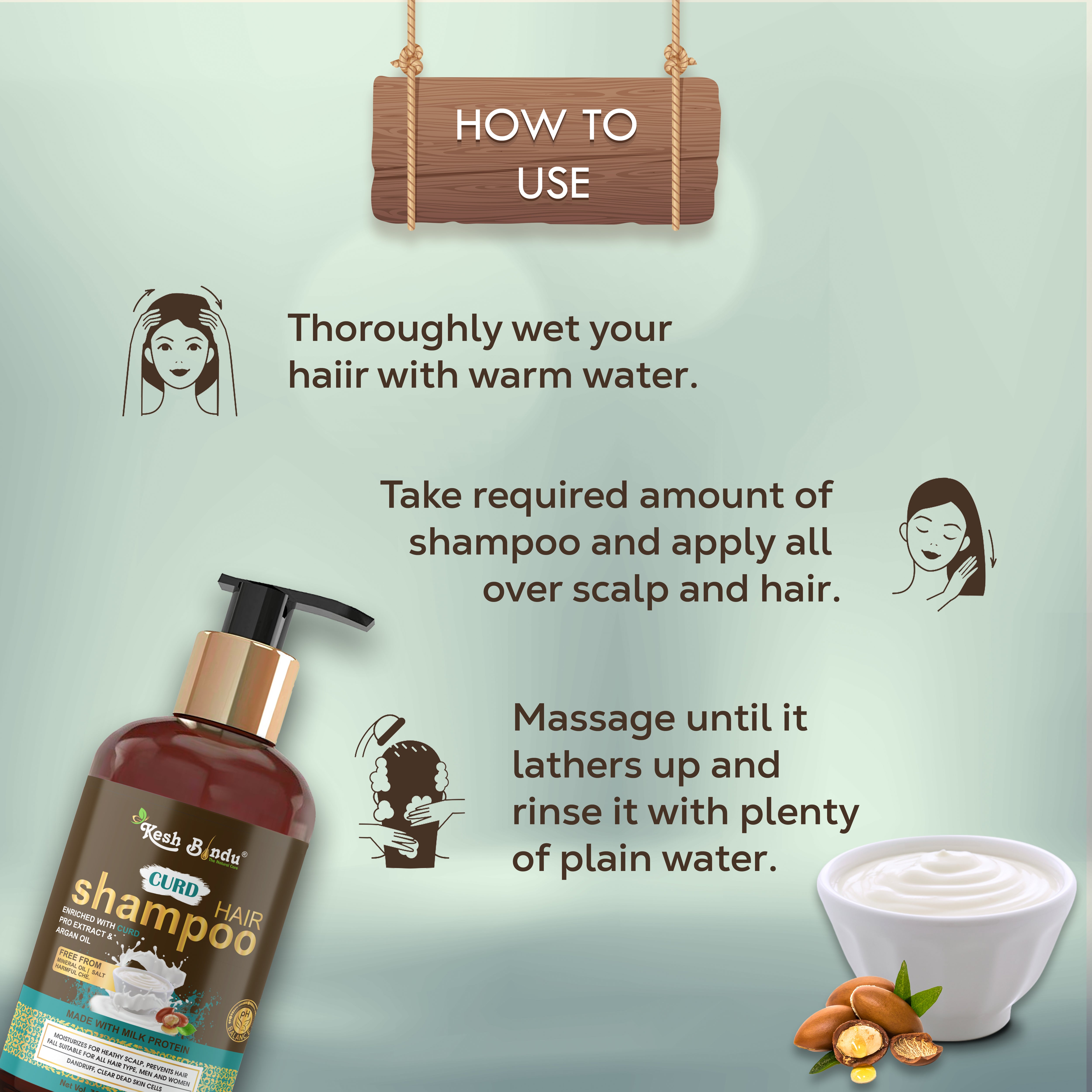 KeshBindu Curd Dahi Shampoo